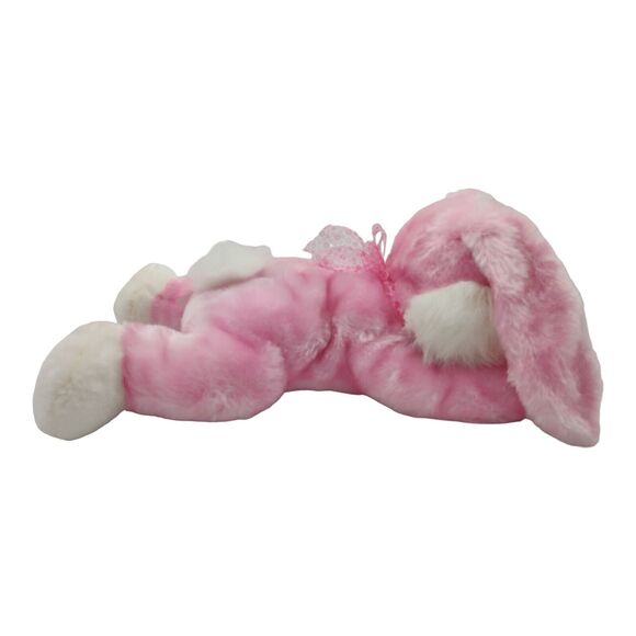 Easter Bunny Rabbit 19" Pink Floppy Reclined Stuffed Vintage Plush Best Made Toy - Picture 10 of 12